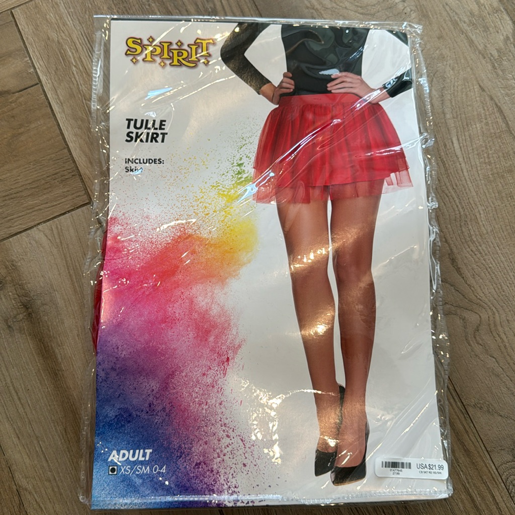 Red Tulle Skirt